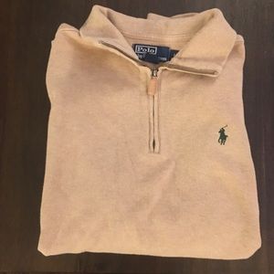 Beige Polo Pullover